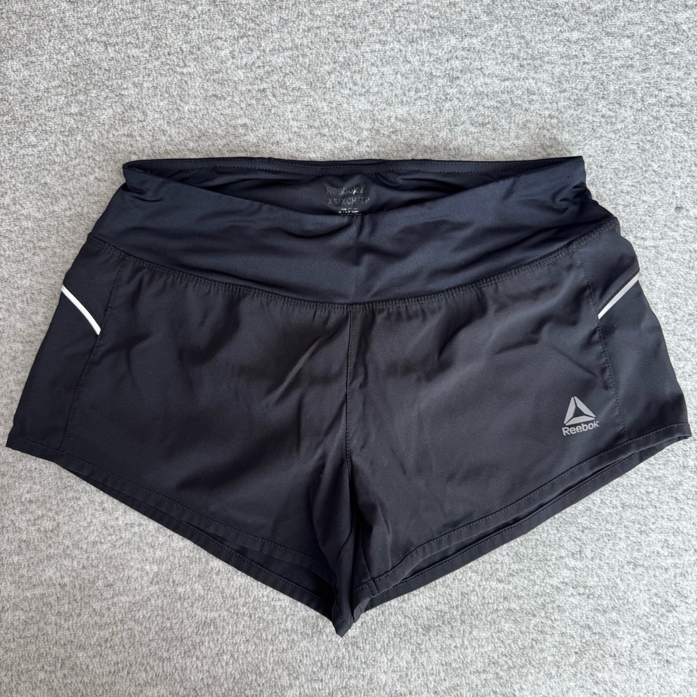 Reebok 3” Running Shorts With Lining And Reflective Trim - Black